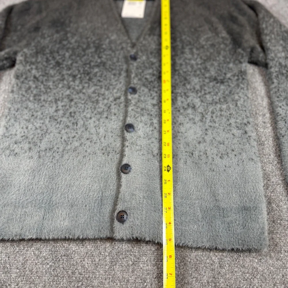 Jordan Flight Heritage Men Ombre Cardigan Sweater Smoke Grey Size Small NWT